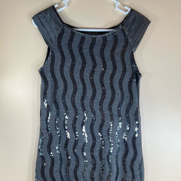 Kitty women sleeveless Sequins midi Gray dress - Picture 1 of 6